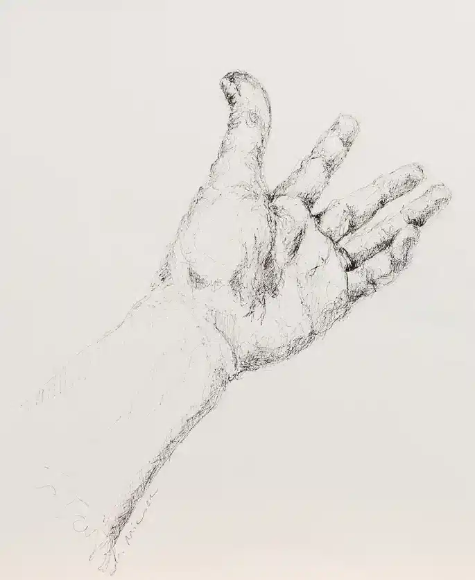 dessin de main au stylo