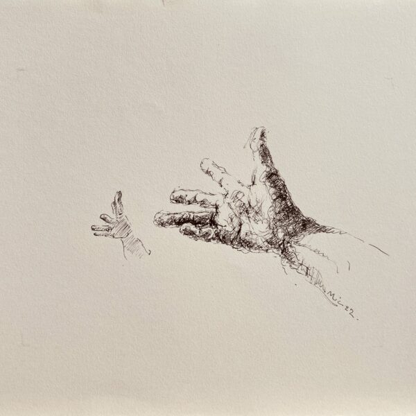 Dessin mains encore noir