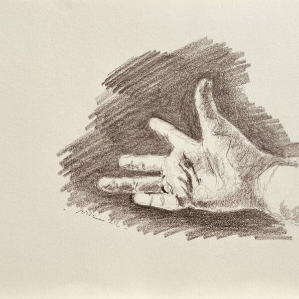Dessin Main n°3 - Crayon graphite sur papier 29 x 40