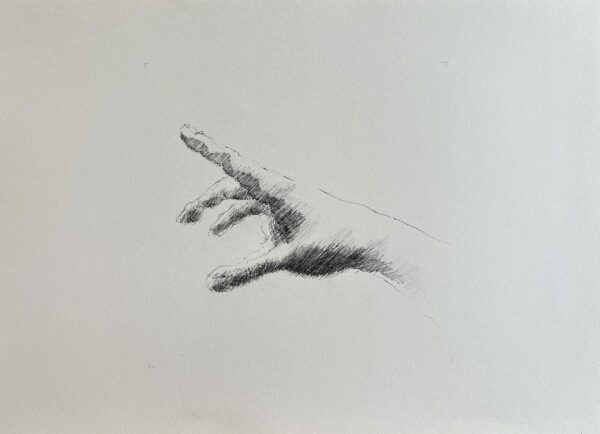 Dessin Main n°2 - Encre de chine sur papier 29 x 40