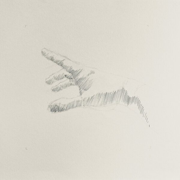 Dessin Main n°5 - Encre de chine et graphite sur papier 29 x 40